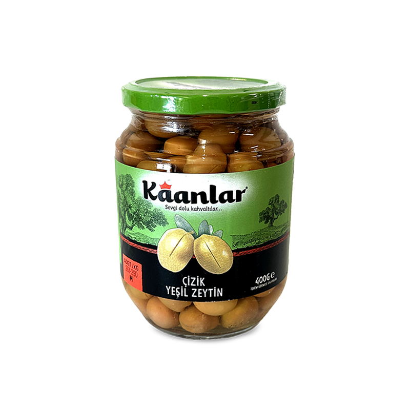 Dosteli Kaanlar Cizik Yesil Zeytin 400g