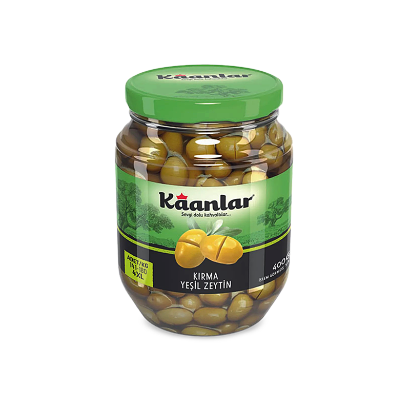 Dosteli Kaanlar Kirma Yesil Zeytin 400g