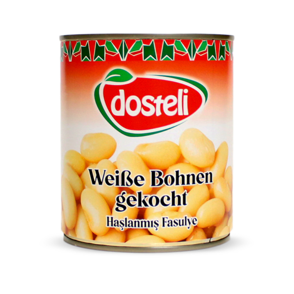 Dosteli Wieße Bohnen gekocht 800g